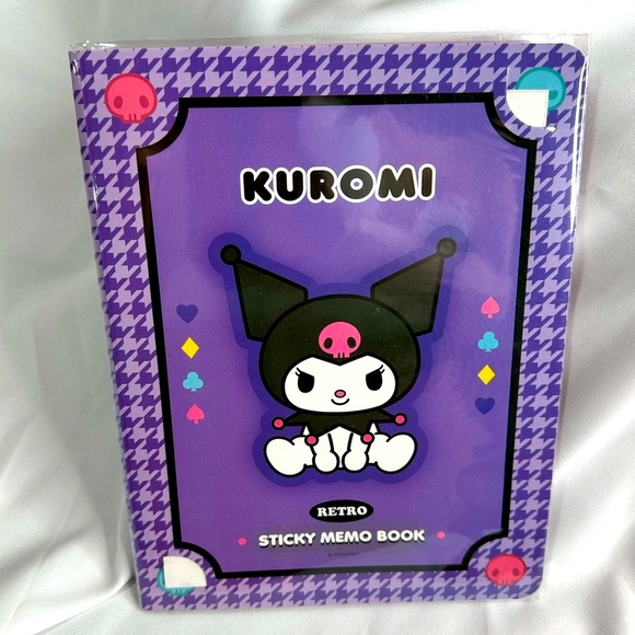 Sanrio Other - Sanrio KUROMI Self-Stick Notes Stationary Book